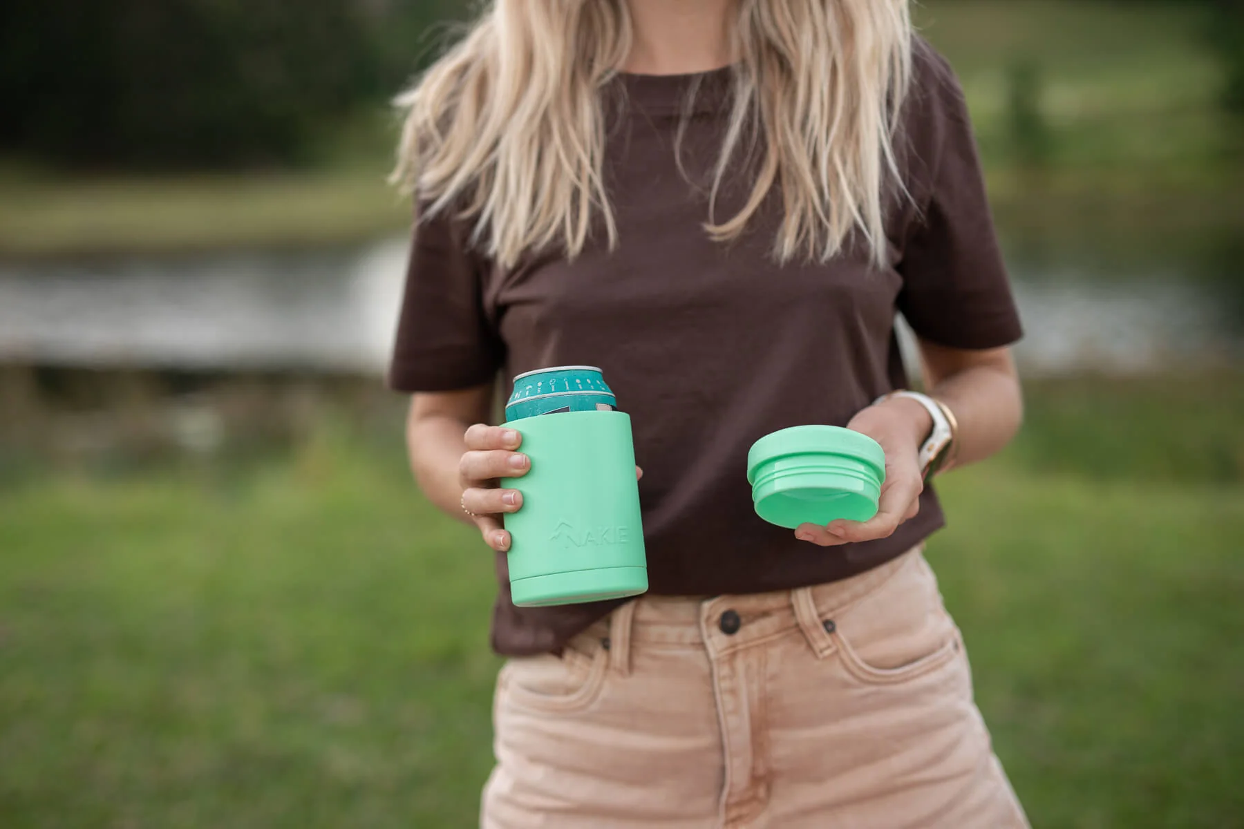 Mint Green - Cooler & Coffee Cup - Image 9