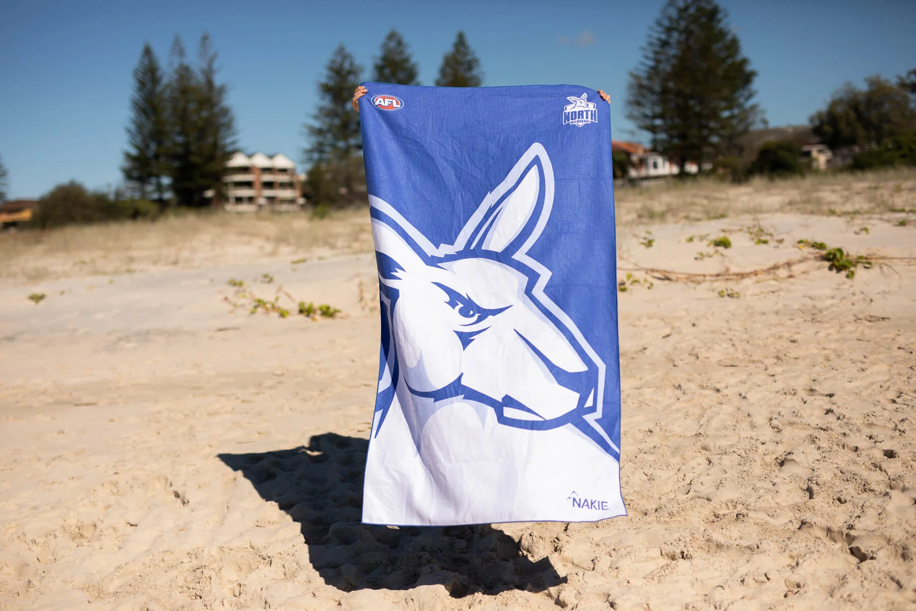 North Melbourne Kangaroos - AFL Recycled Sand Free Beach Towel - Image 2
