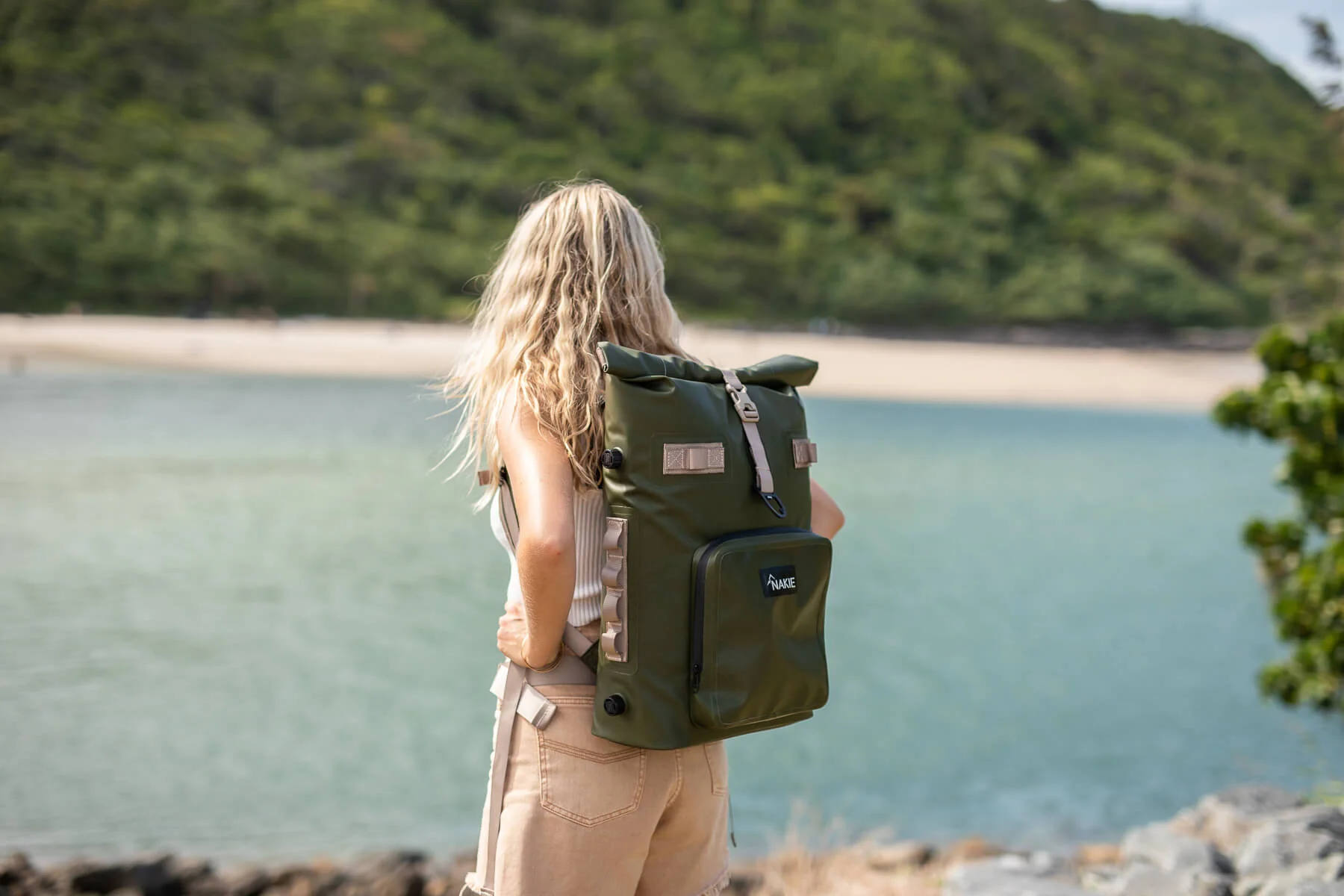 Olive Green - Recycled Cooler Backpack - Image 6