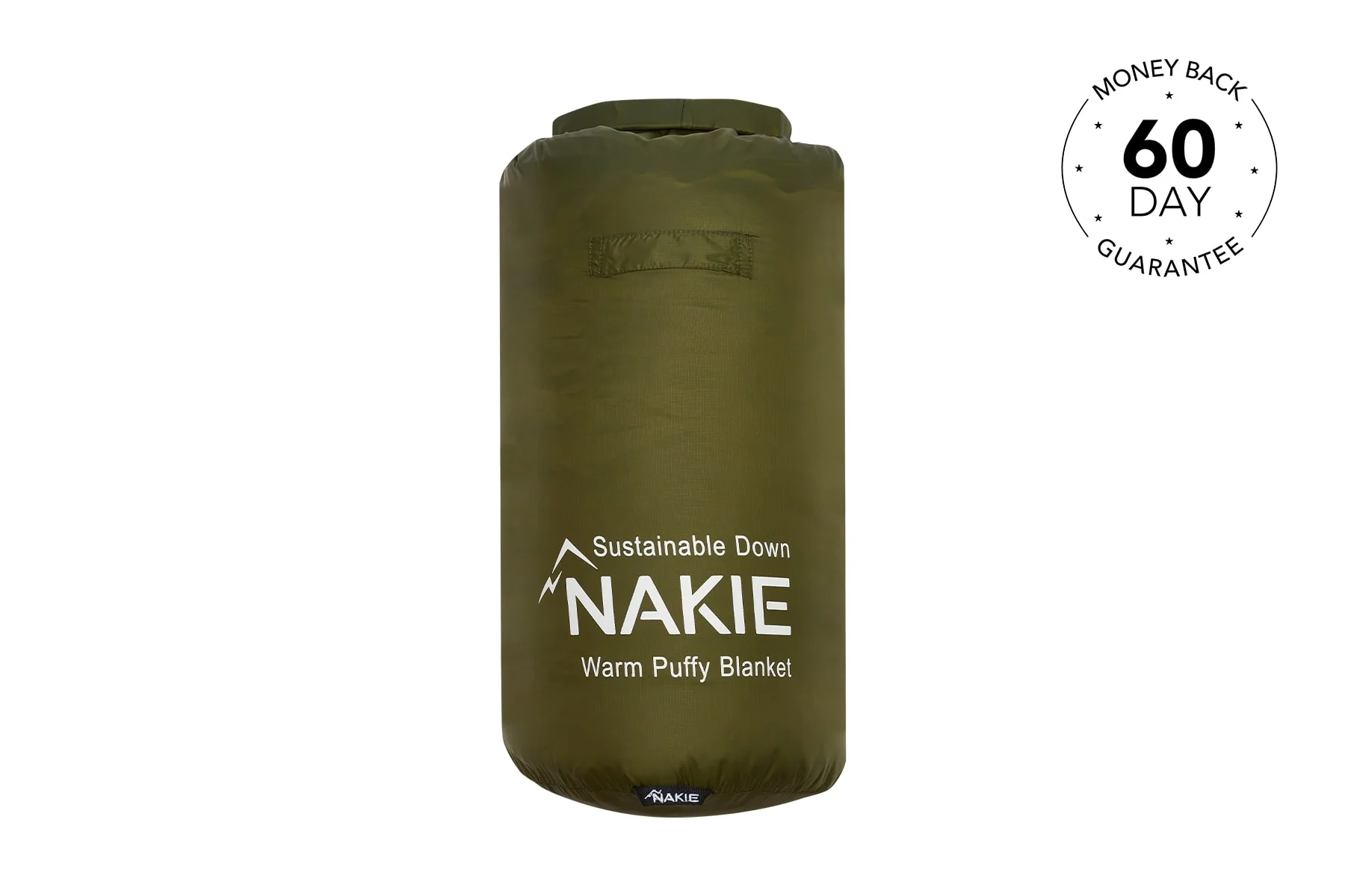 Olive Green - Sustainable Down Puffy Blanket - Image 4