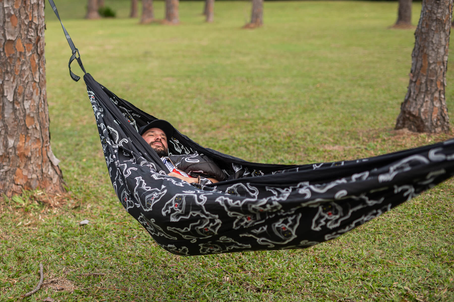 Panthers - NRL Recycled Hammock with Straps - Image 4