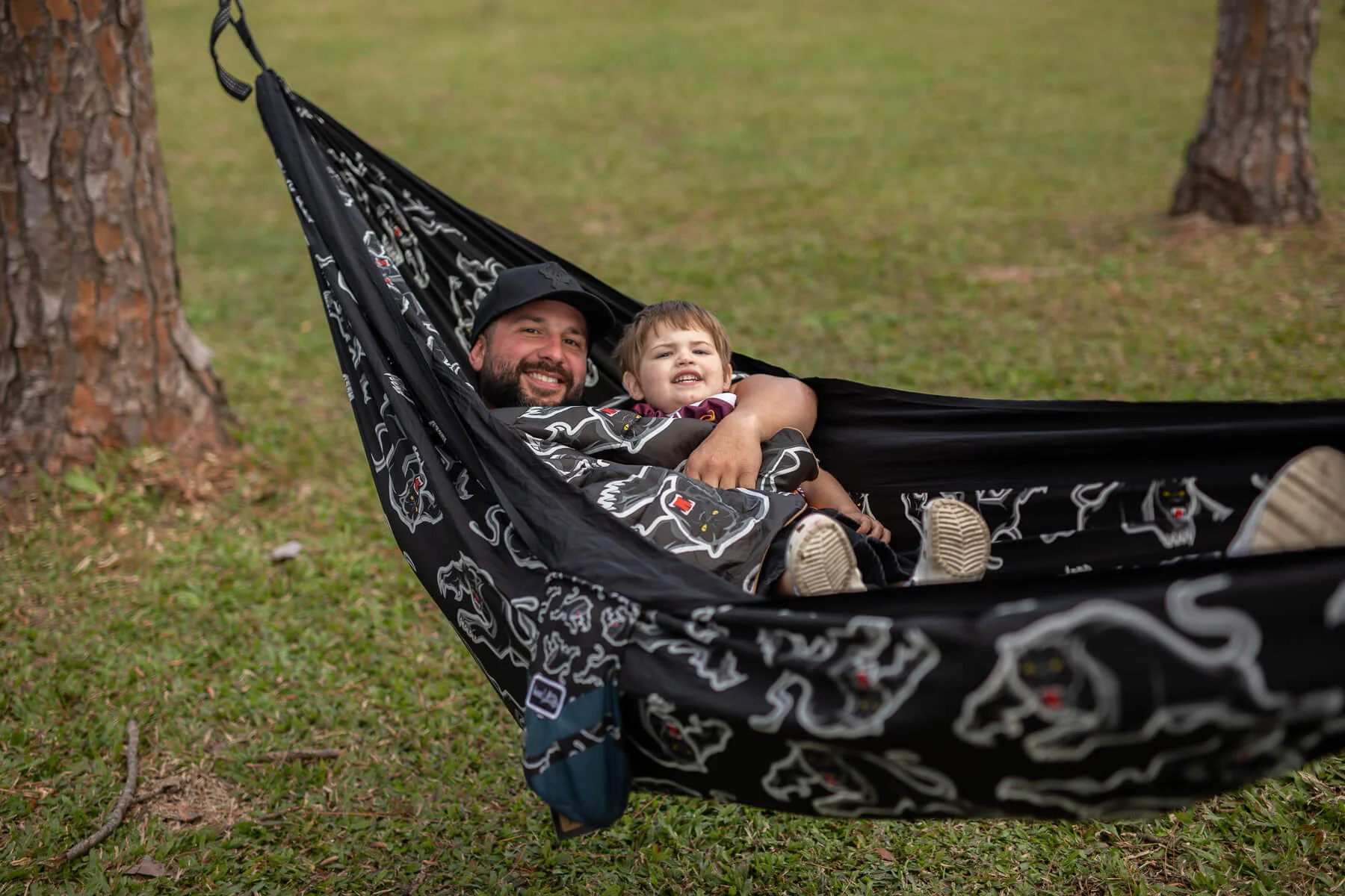 Panthers - NRL Recycled Hammock with Straps - Image 5