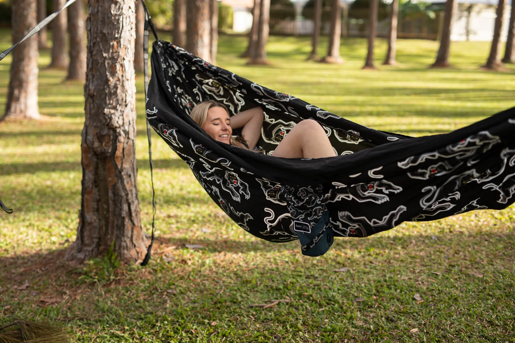 Panthers - NRL Recycled Hammock with Straps - Image 6