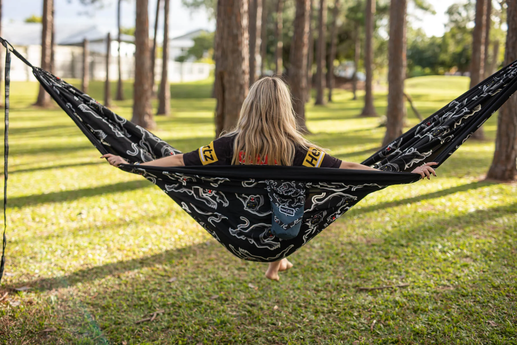 Panthers - NRL Recycled Hammock with Straps - Image 7