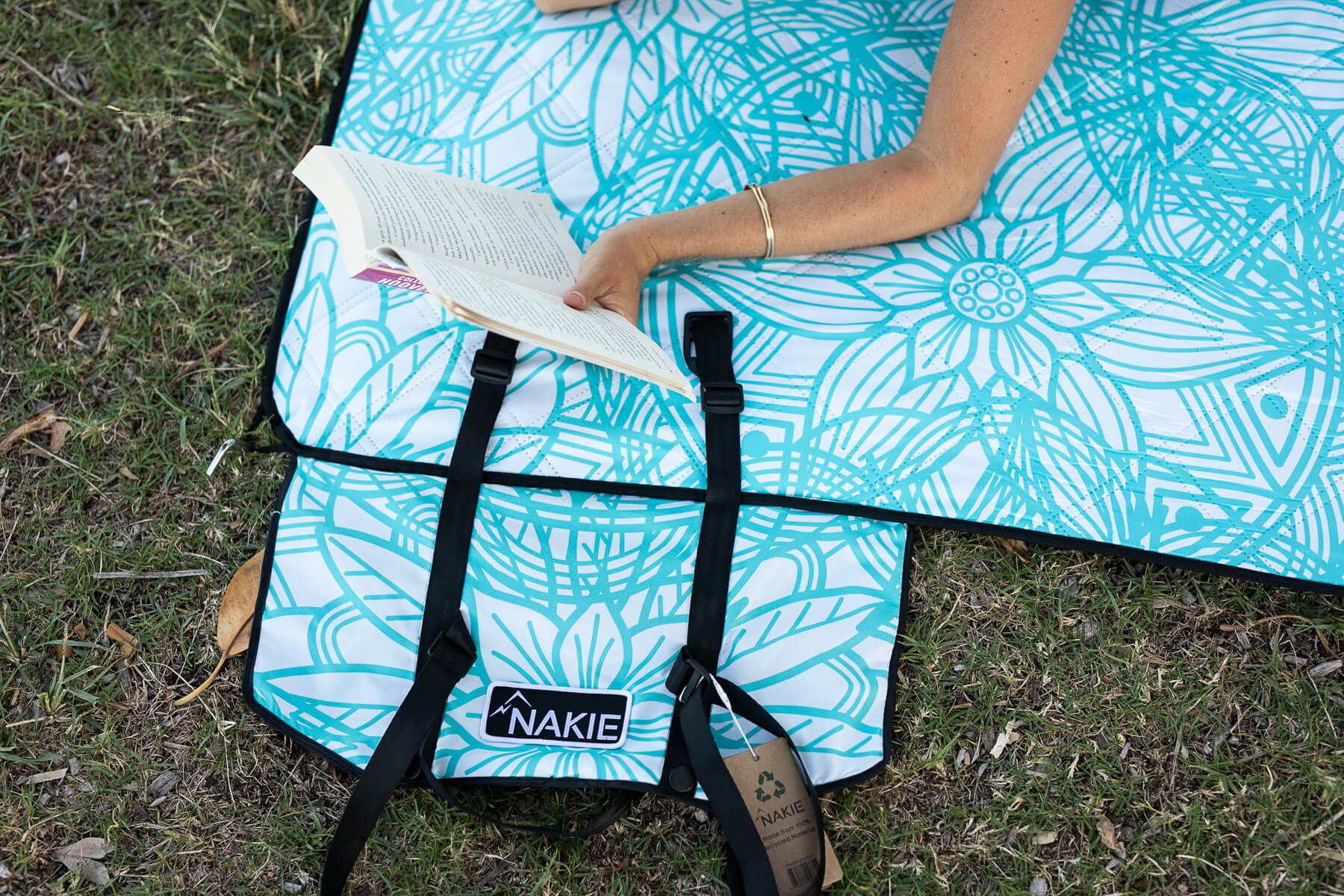 Floating Lotus - Recycled Picnic Blanket - Image 12