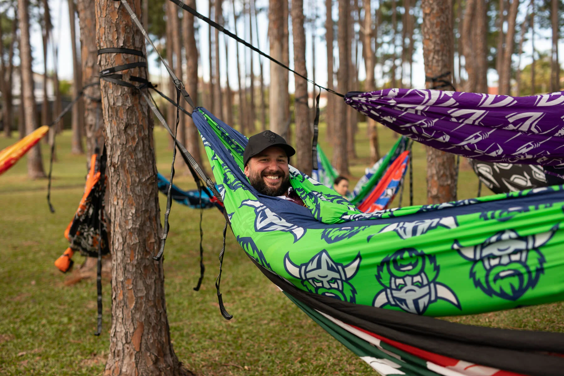 Raiders - NRL Recycled Hammock with Straps - Image 3