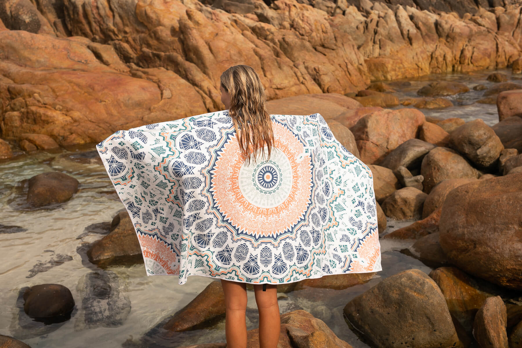 Recycled Picnic Blanket and Towel Combo - Image 3