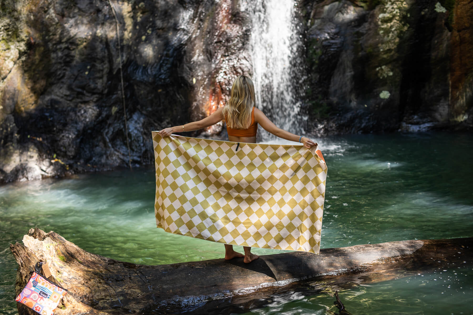 Retro Shores - Recycled Sand Free Beach Towel - Image 7
