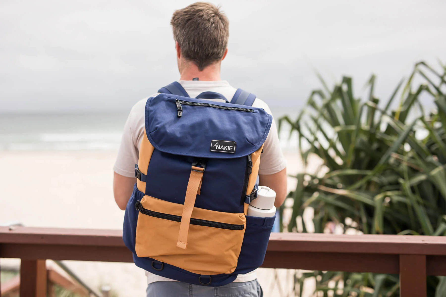 River Blue - Recycled Travel Backpack - Image 10