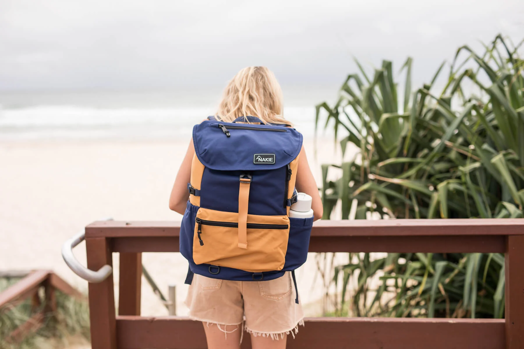 River Blue - Recycled Travel Backpack - Image 5