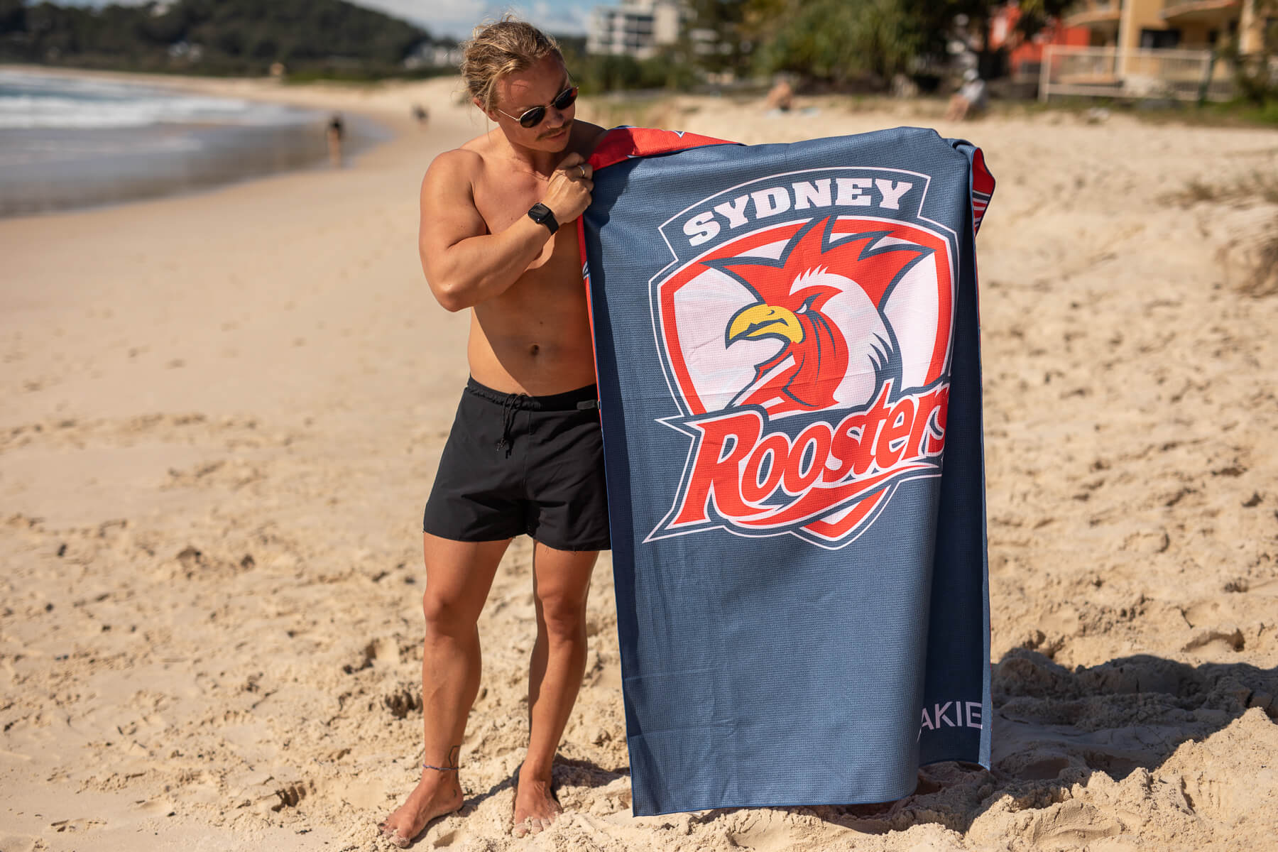 Roosters - NRL Recycled Sand Free Beach Towel - Image 2