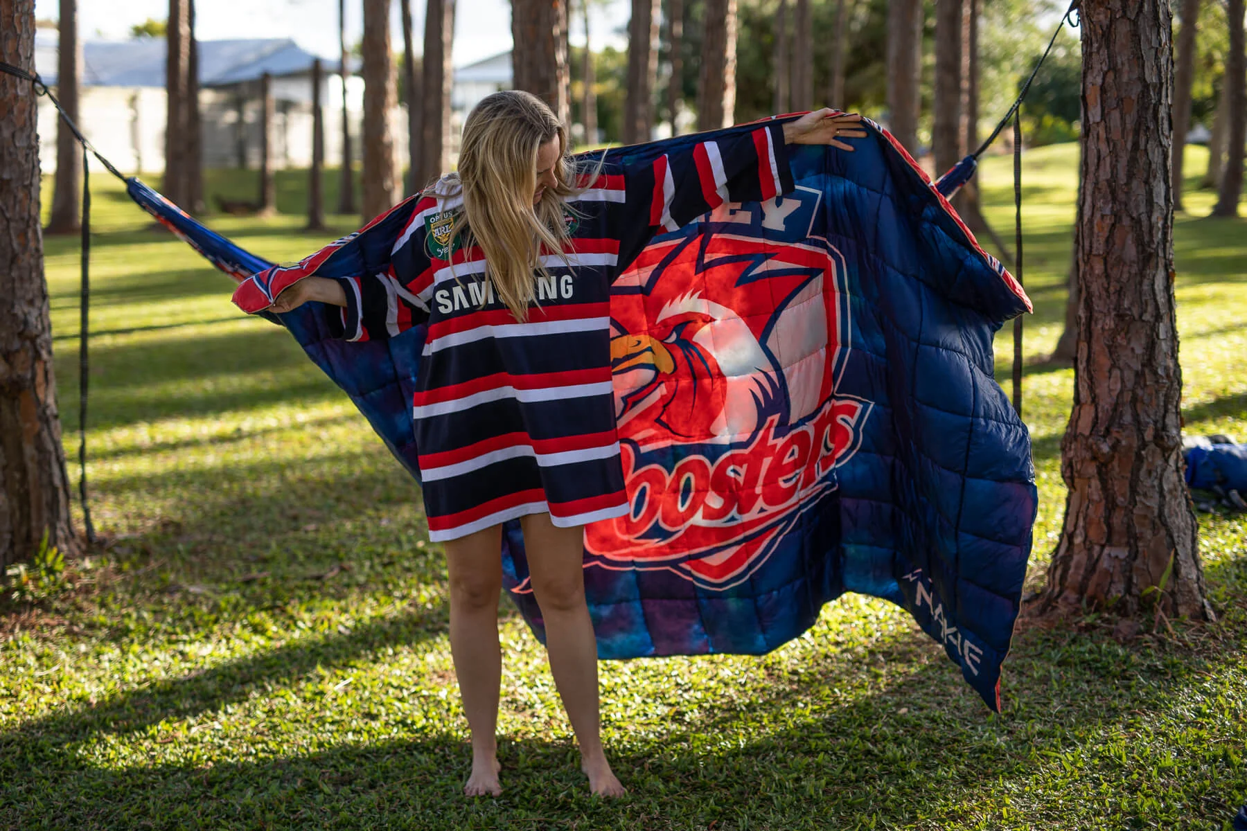 Roosters - NRL Sustainable Down Puffy Blanket - Image 2