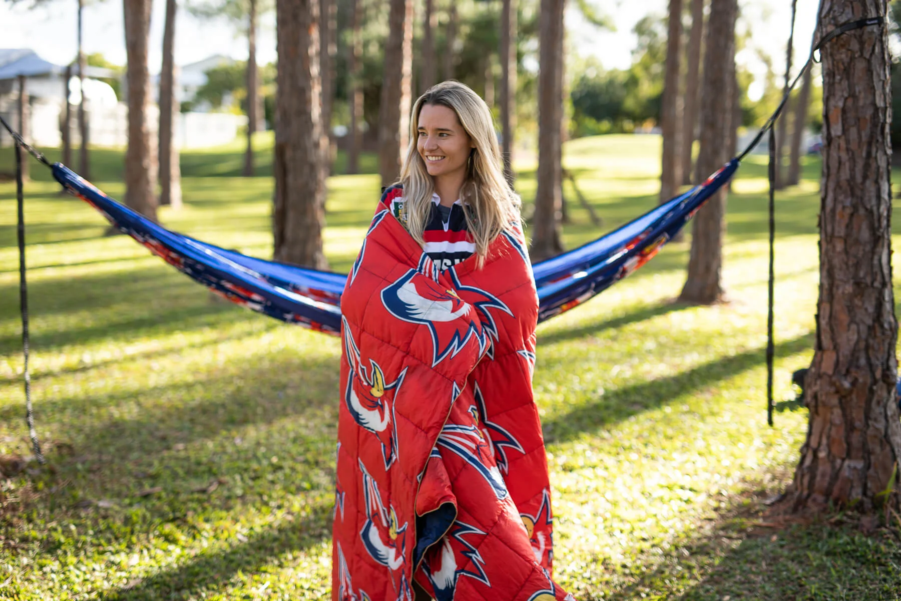 Roosters - NRL Sustainable Down Puffy Blanket - Image 4