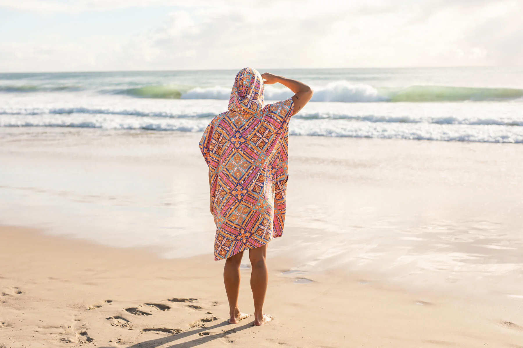 Rosy Tides - Hooded Towel Recycled Sand Free - Image 14