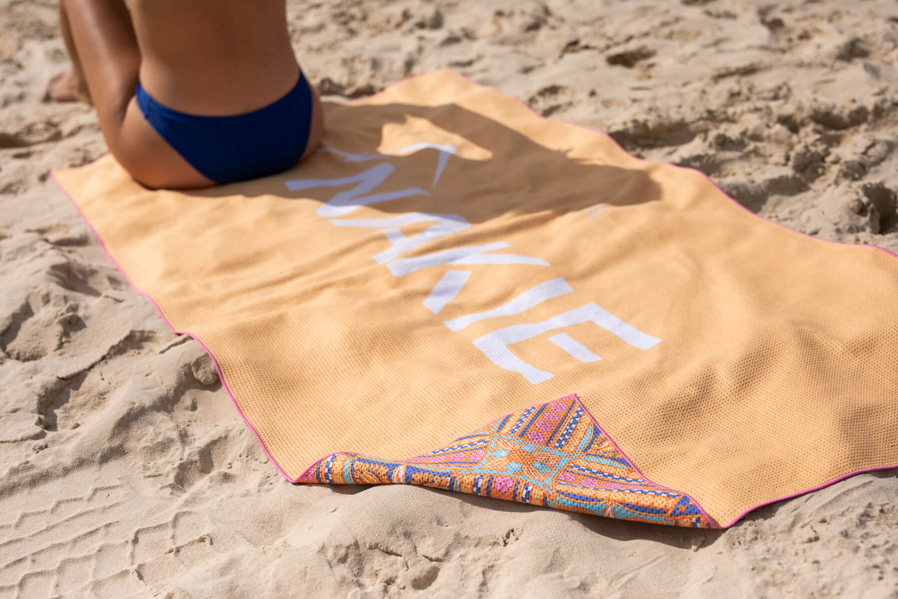 Rosy Tides - Recycled Sand Free Beach Towel - Image 13