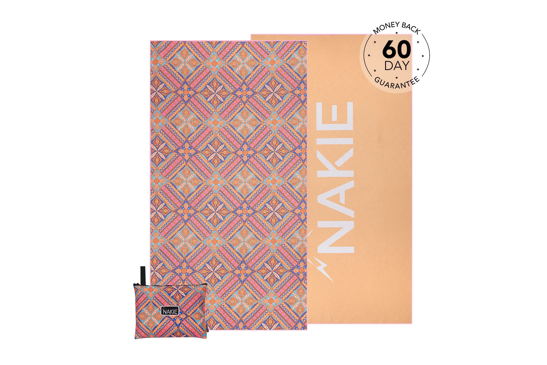 Rosy Tides - Recycled Sand Free Beach Towel - Image 15