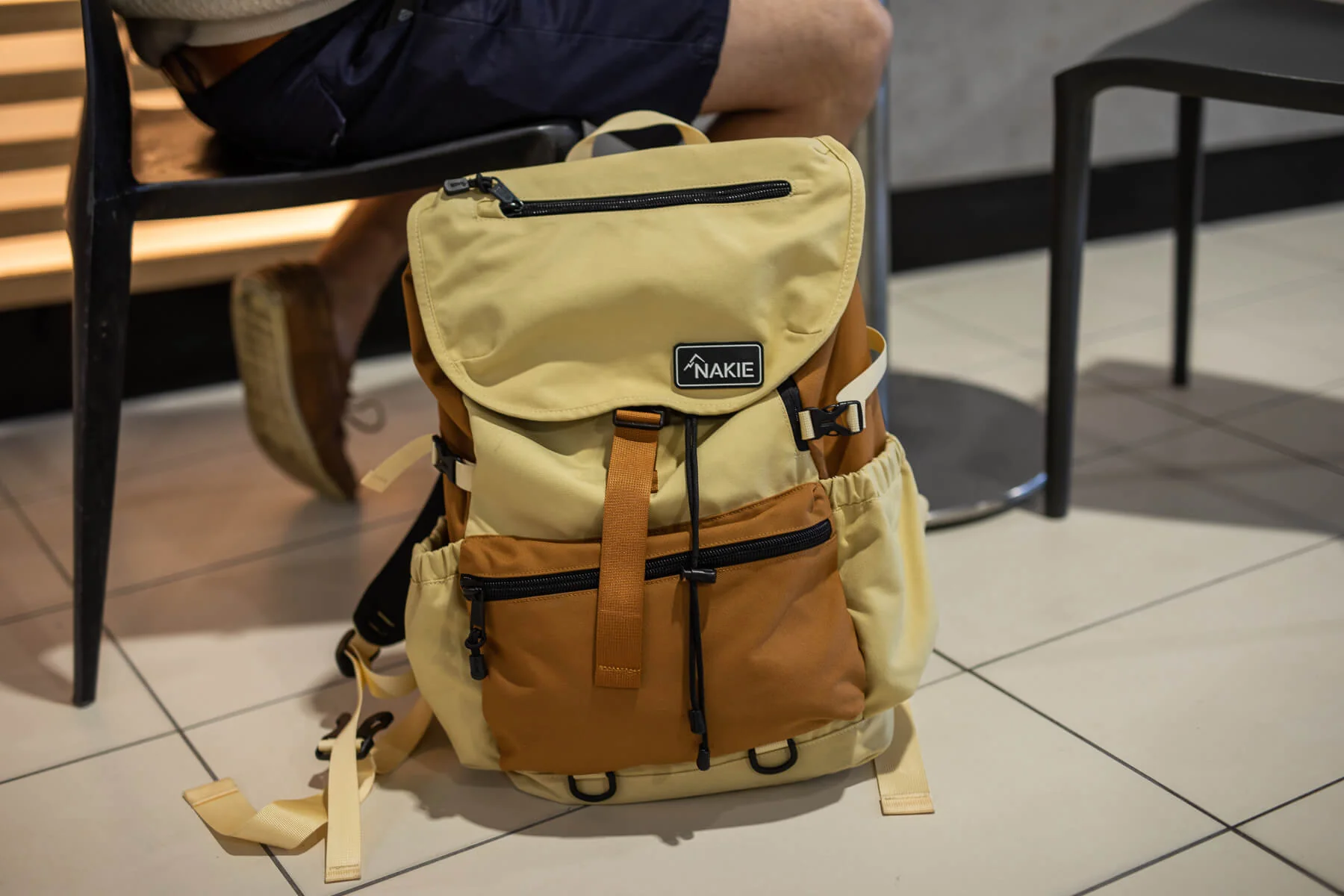 Sahara Sand - Recycled Travel Backpack - Image 5