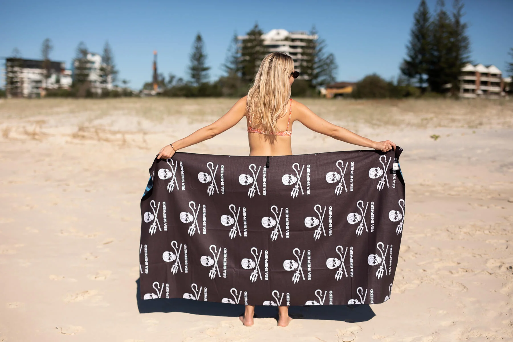 Sea Shepherd - Recycled Sand Free Beach Towel - Image 4