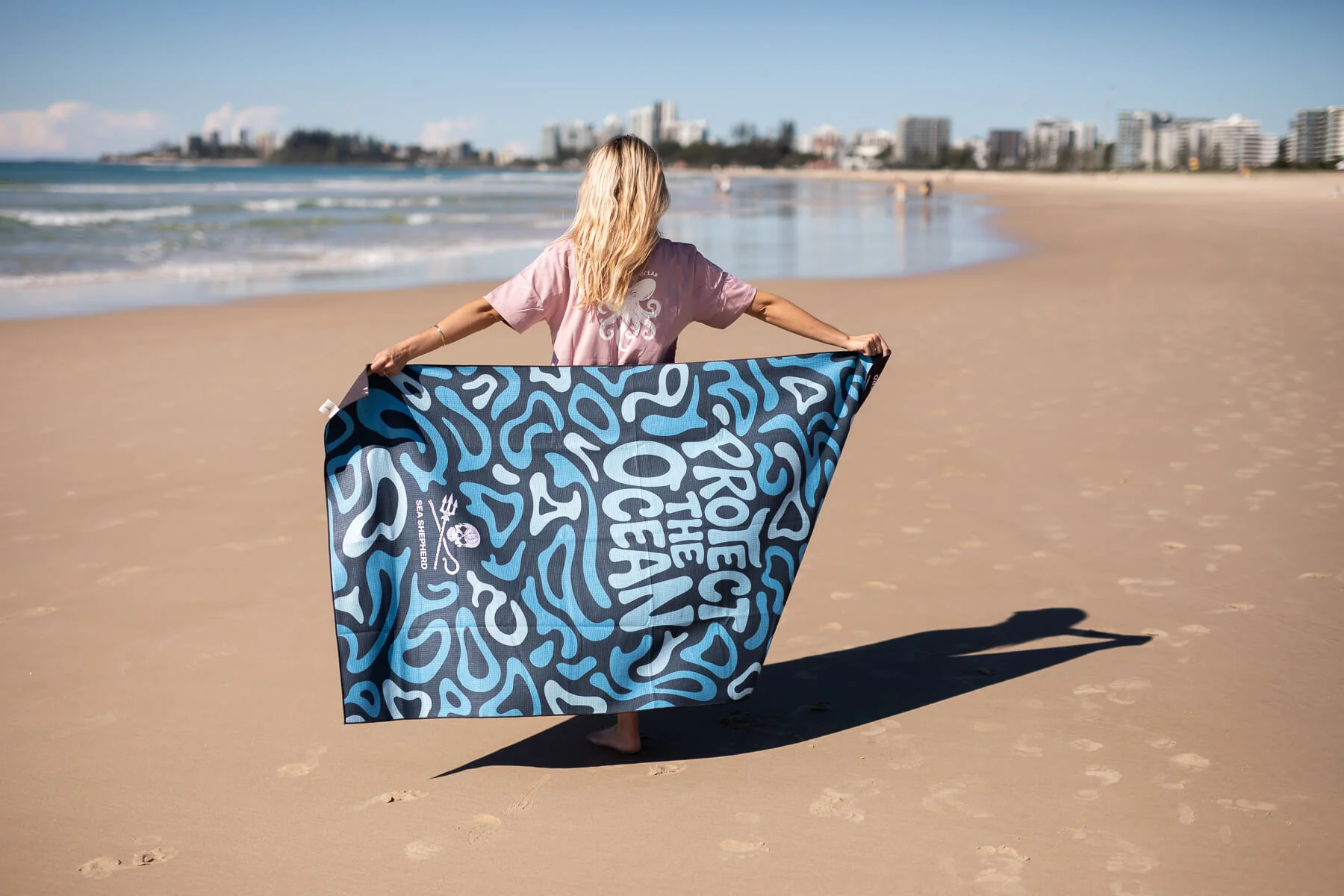 Sea Shepherd - Recycled Sand Free Beach Towel - Image 7