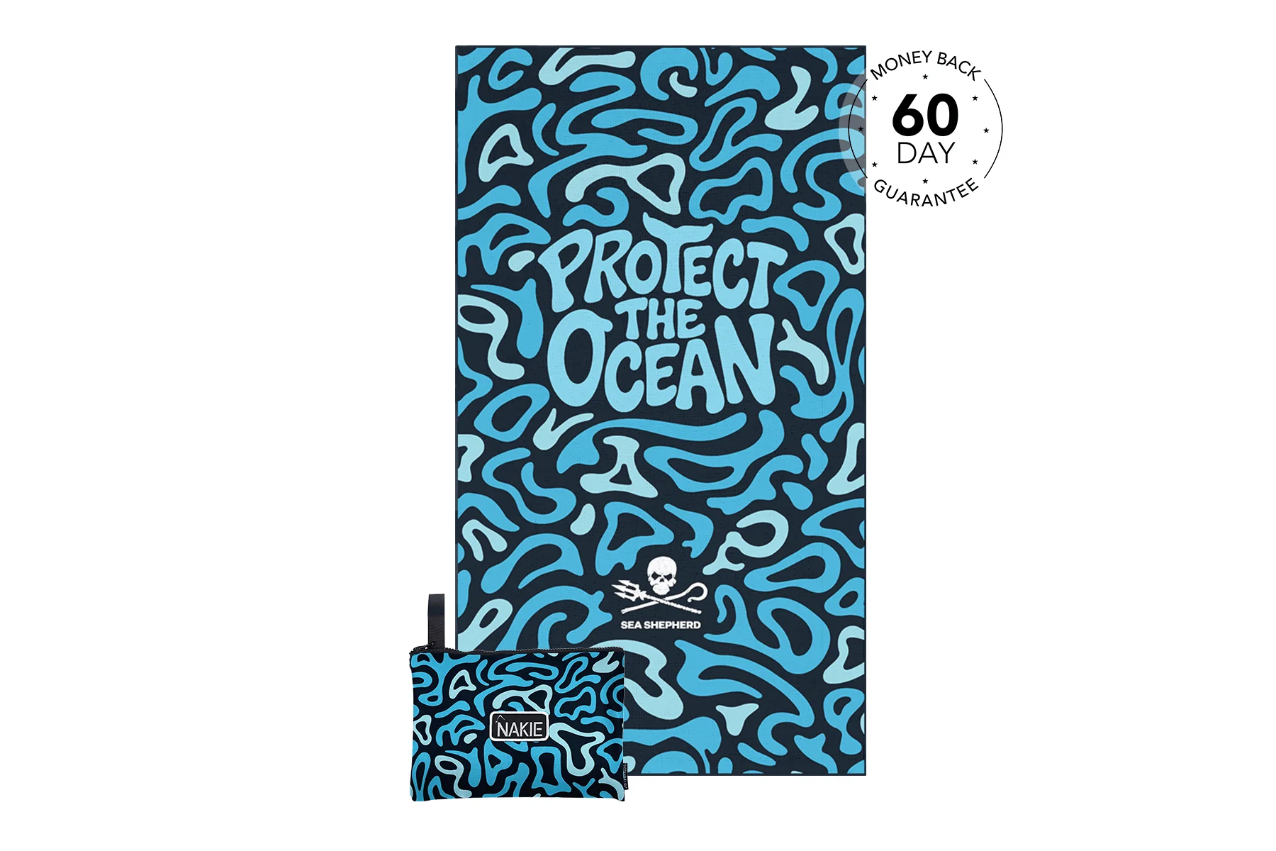 Sea Shepherd - Recycled Sand Free Beach Towel - Image 8