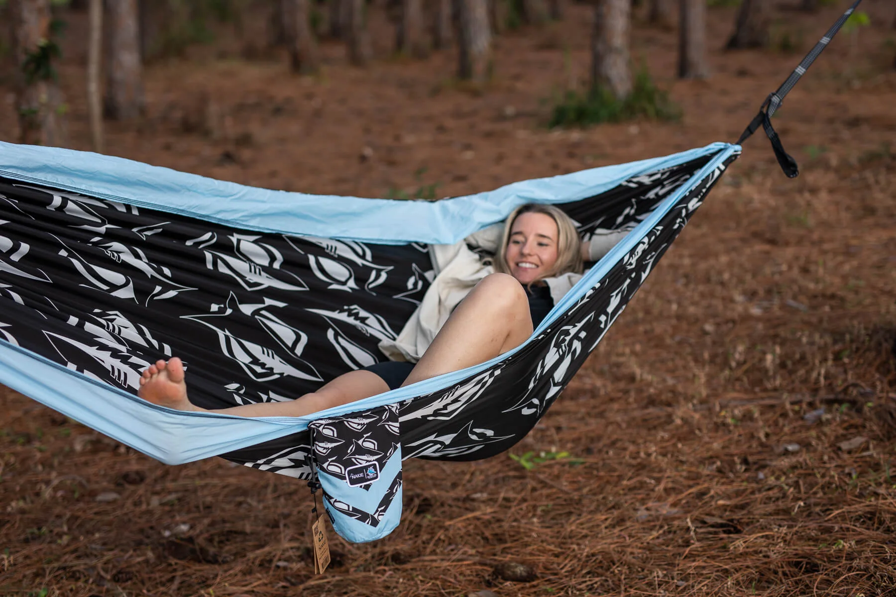 Sharks - NRL Recycled Hammock with Straps - Image 4