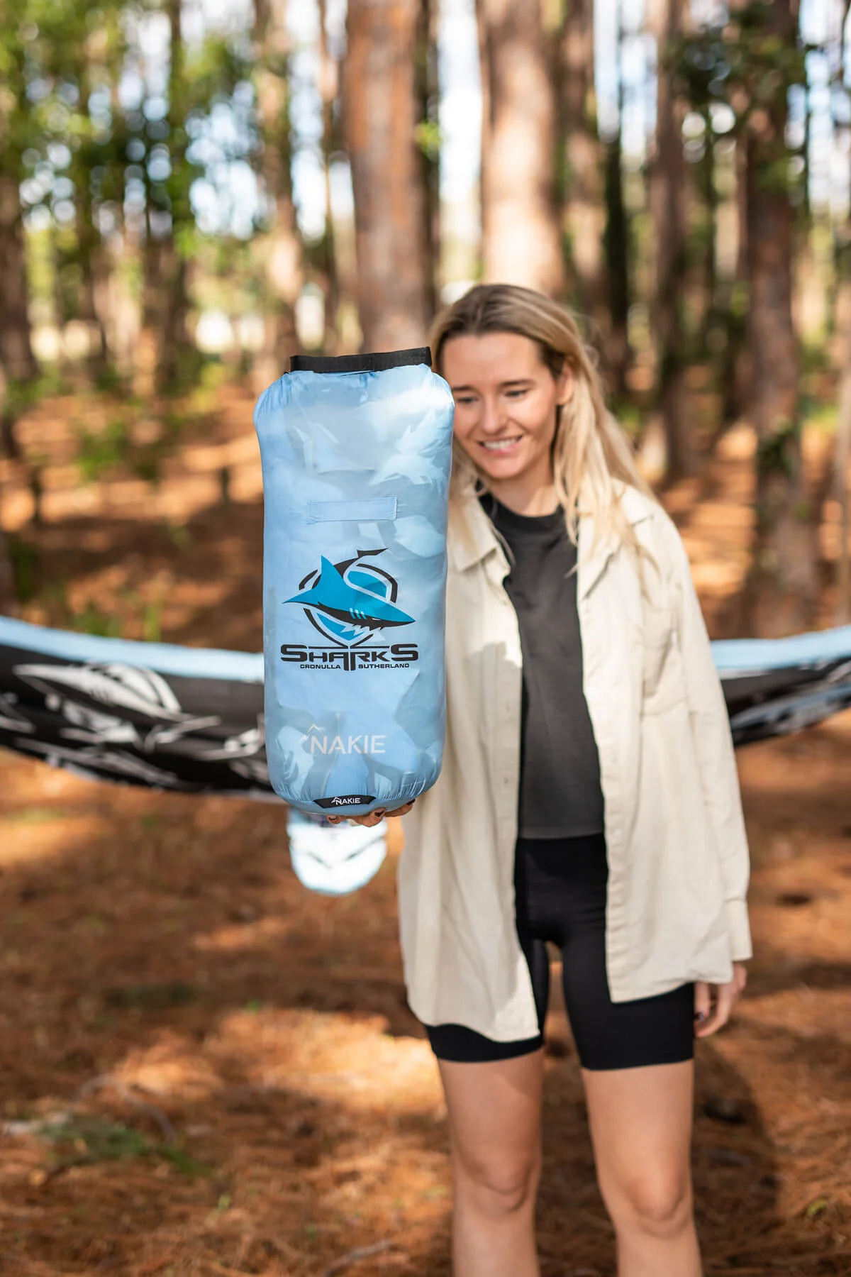 Sharks - NRL Sustainable Down Puffy Blanket - Image 4
