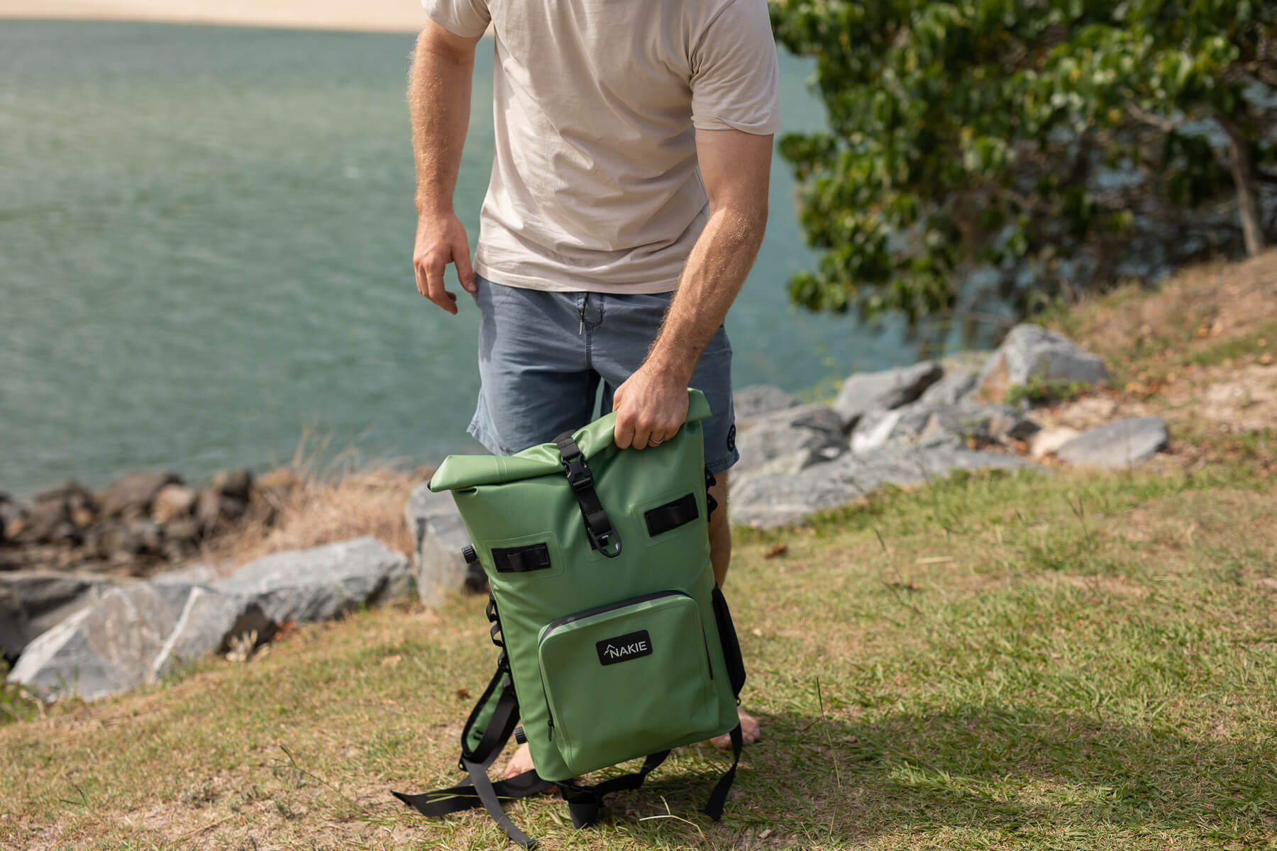 Spring Green - Recycled Cooler Backpack - Image 4