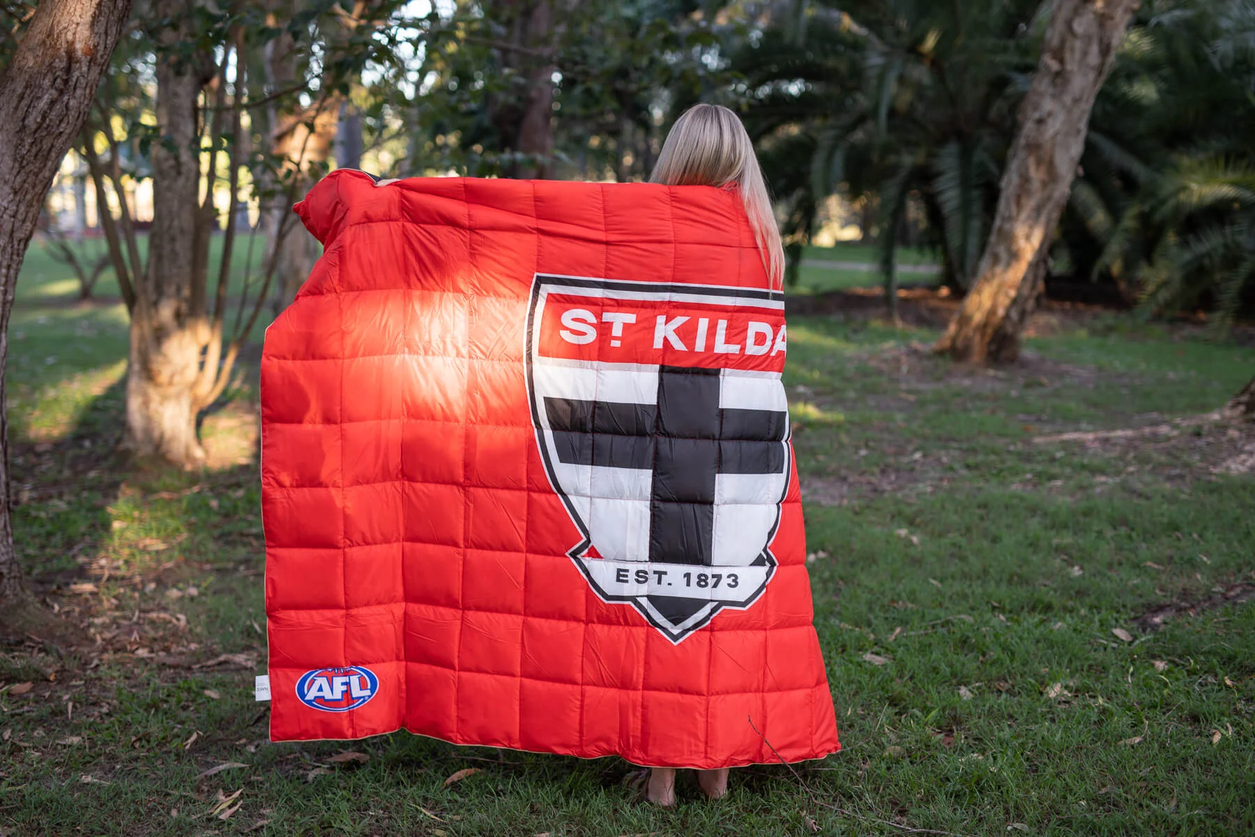 St Kilda Saints - AFL Sustainable Down Puffy Blanket - Image 5