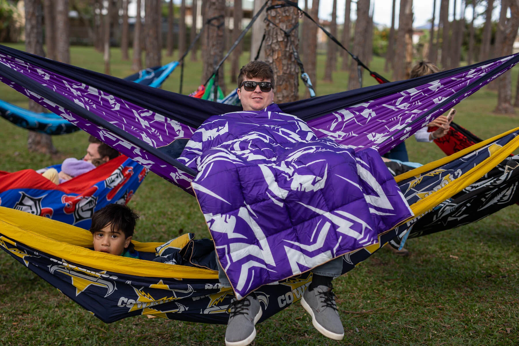 Storm - NRL Recycled Hammock with Straps - Image 4