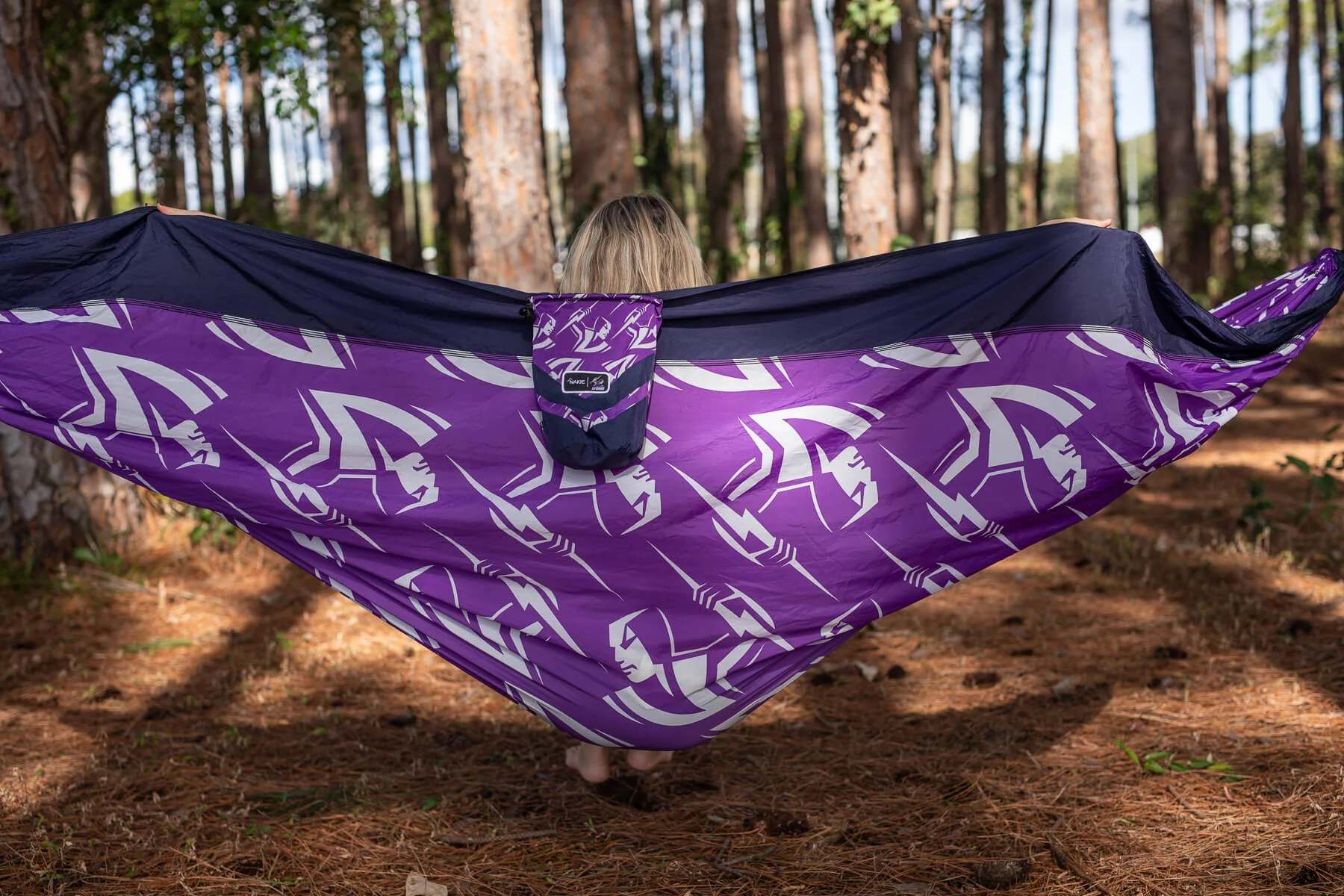 Storm - NRL Recycled Hammock with Straps - Image 6