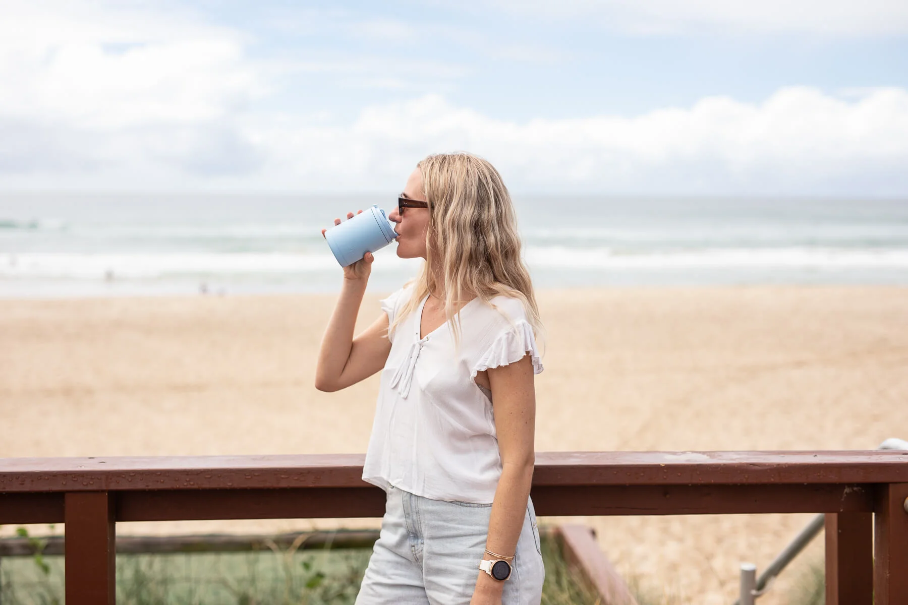 Surf Blue - Cooler & Coffee Cup - Image 10