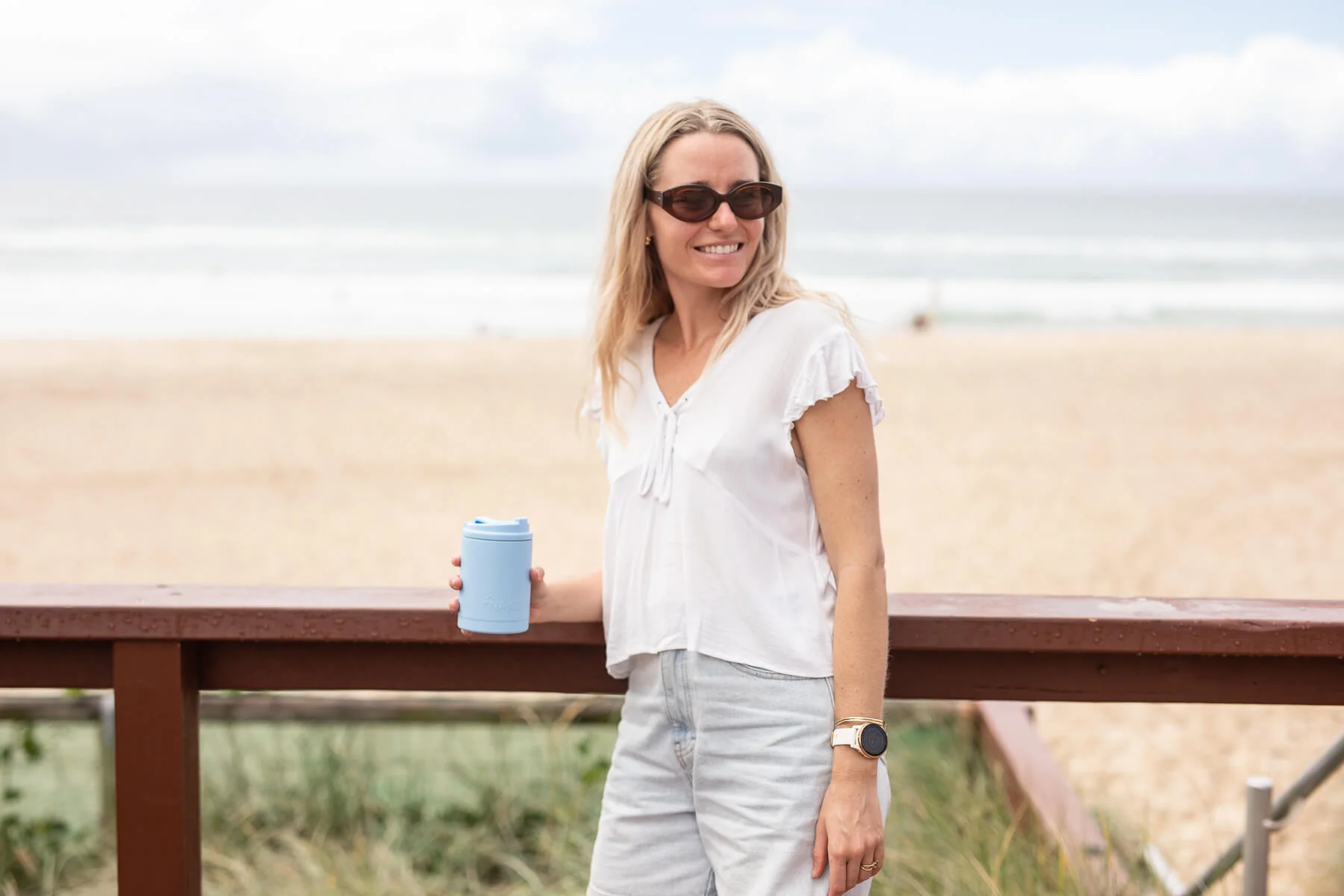 Surf Blue - Cooler & Coffee Cup - Image 9