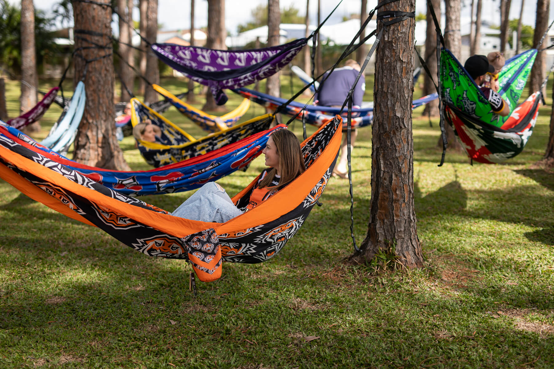 Tigers - NRL Recycled Hammock with Straps - Image 5