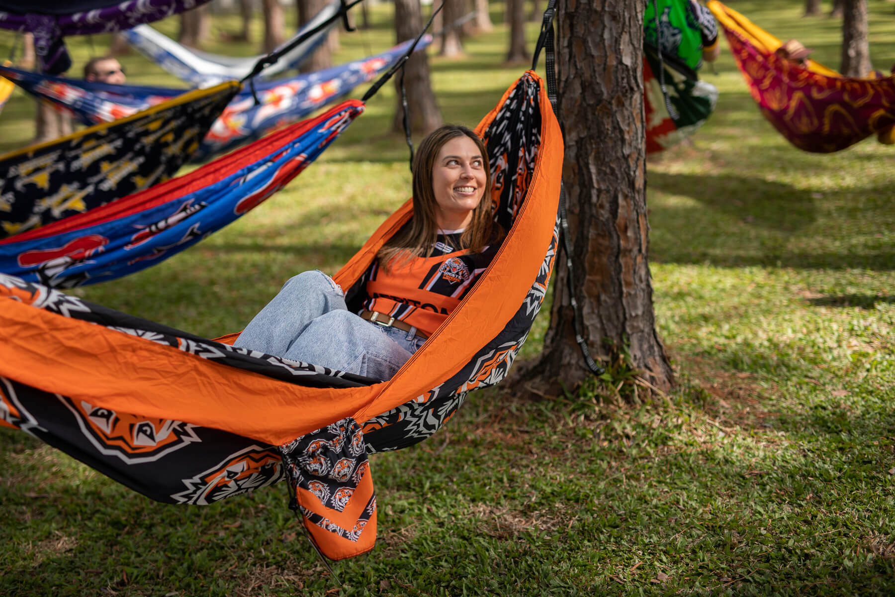 Tigers - NRL Recycled Hammock with Straps - Image 6