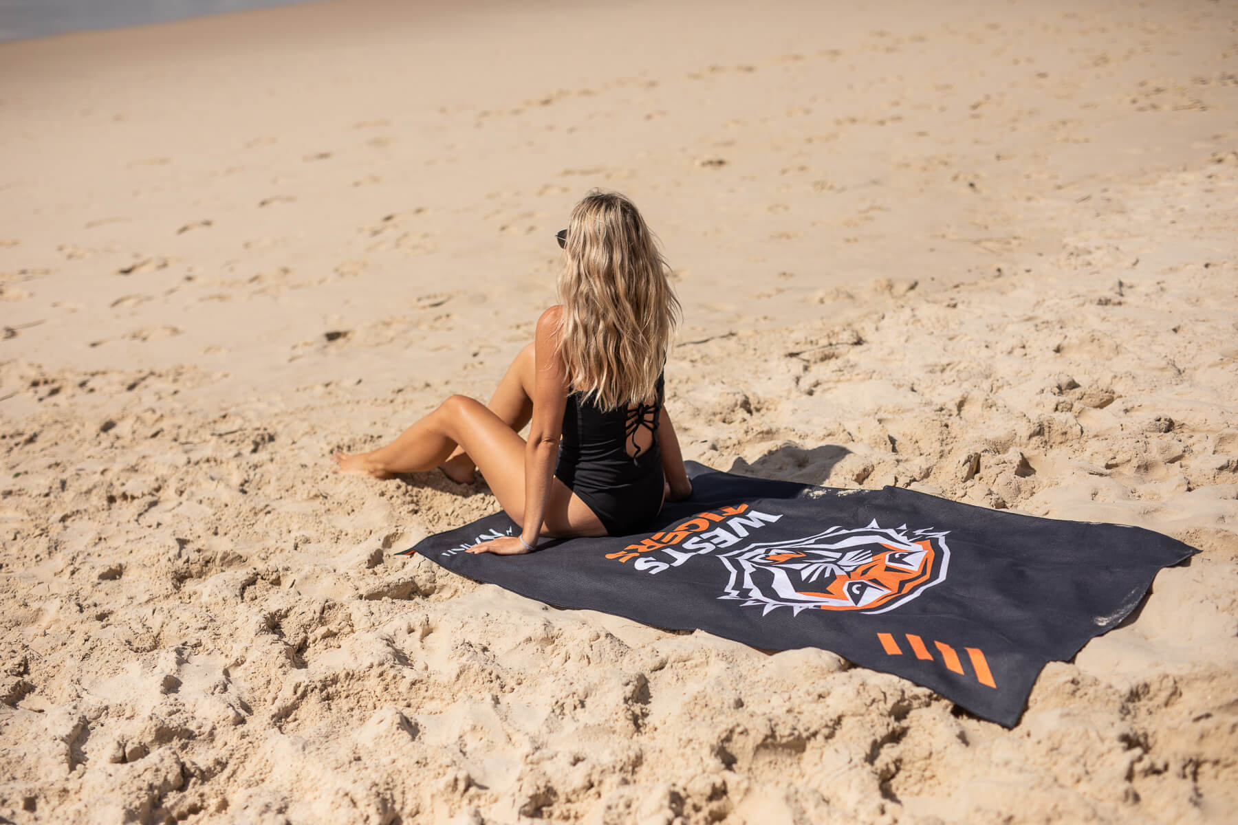 Tigers - NRL Recycled Sand Free Beach Towel - Image 5