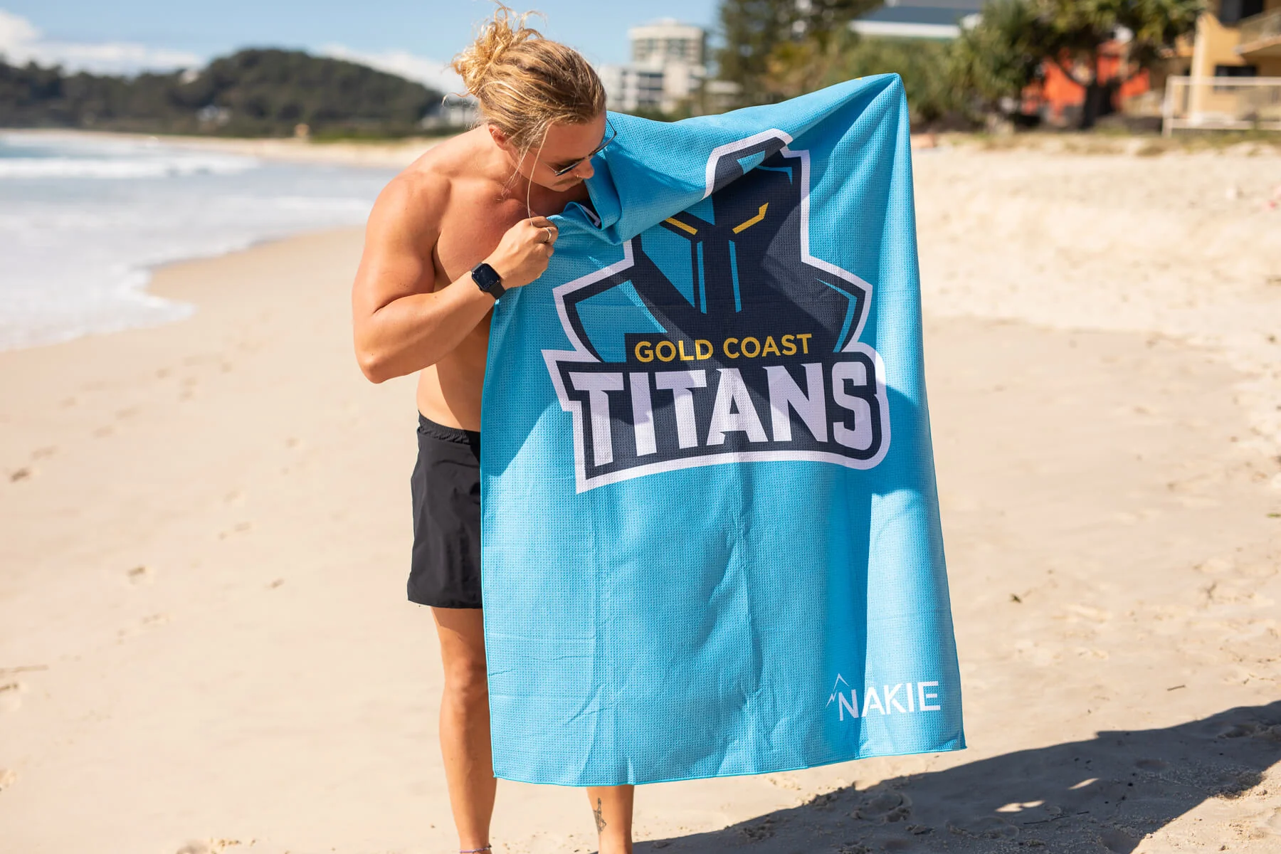 Titans - NRL Recycled Sand Free Beach Towel - Image 2