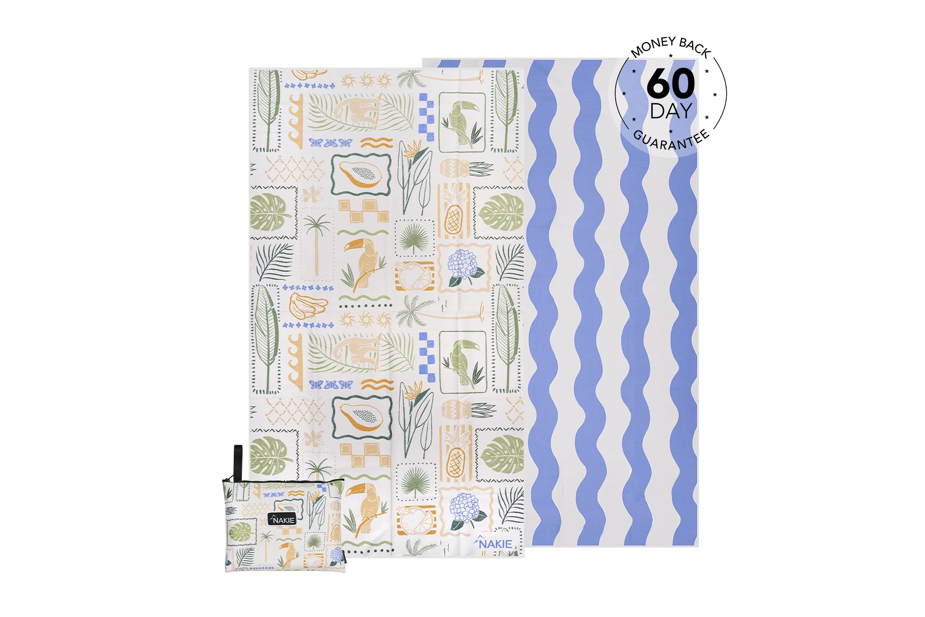 Toucan Bay - Recycled Sand Free Beach Towel - Image 11