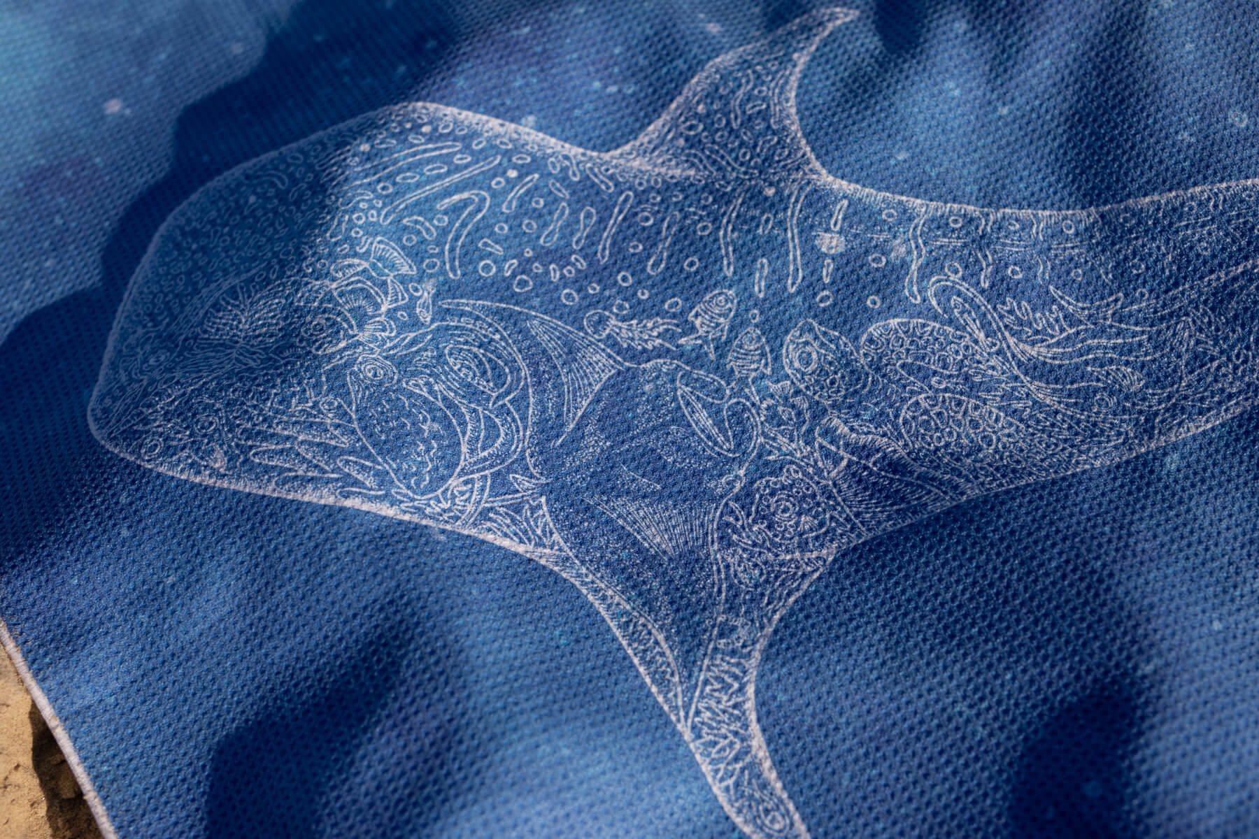Underwater Magic - Recycled Sand Free Beach Towel - Image 6