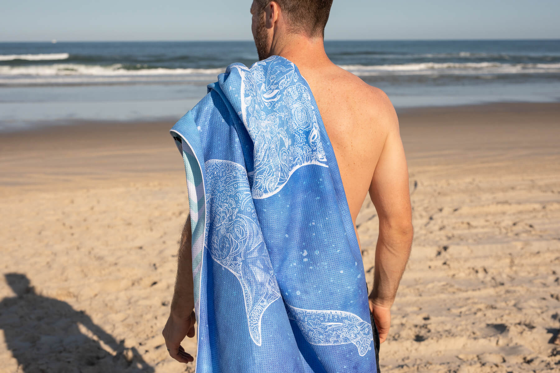 Underwater Magic - Recycled Sand Free Beach Towel - Image 7