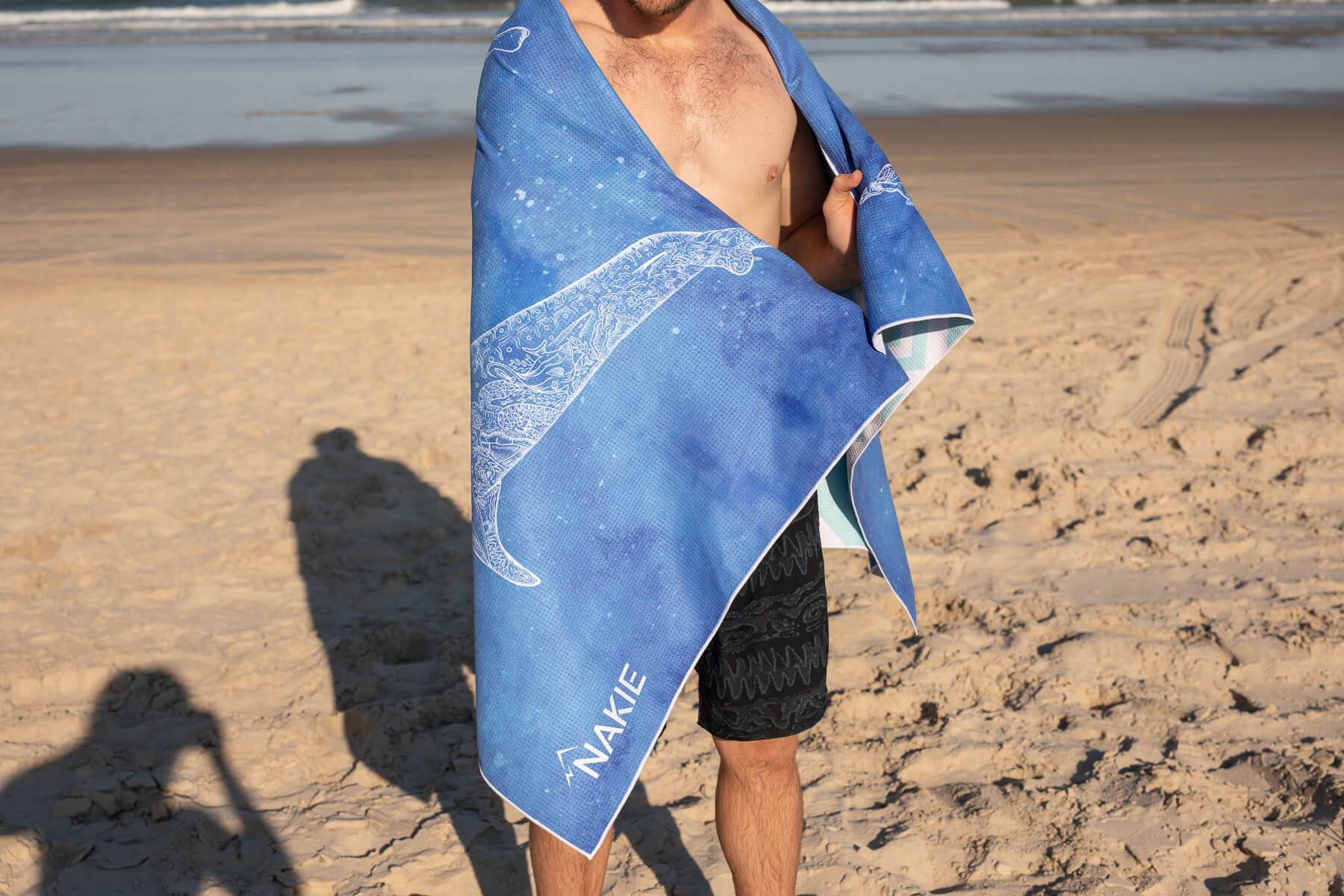 Underwater Magic - Recycled Sand Free Beach Towel - Image 9