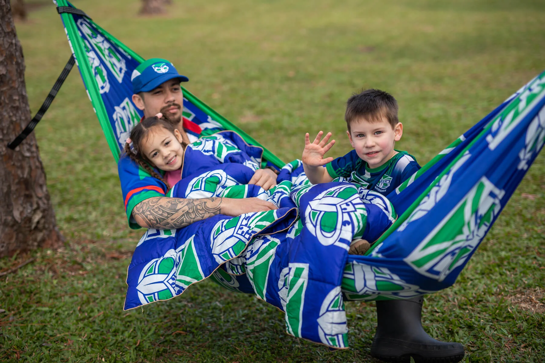 Warriors - NRL Recycled Hammock with Straps - Image 4