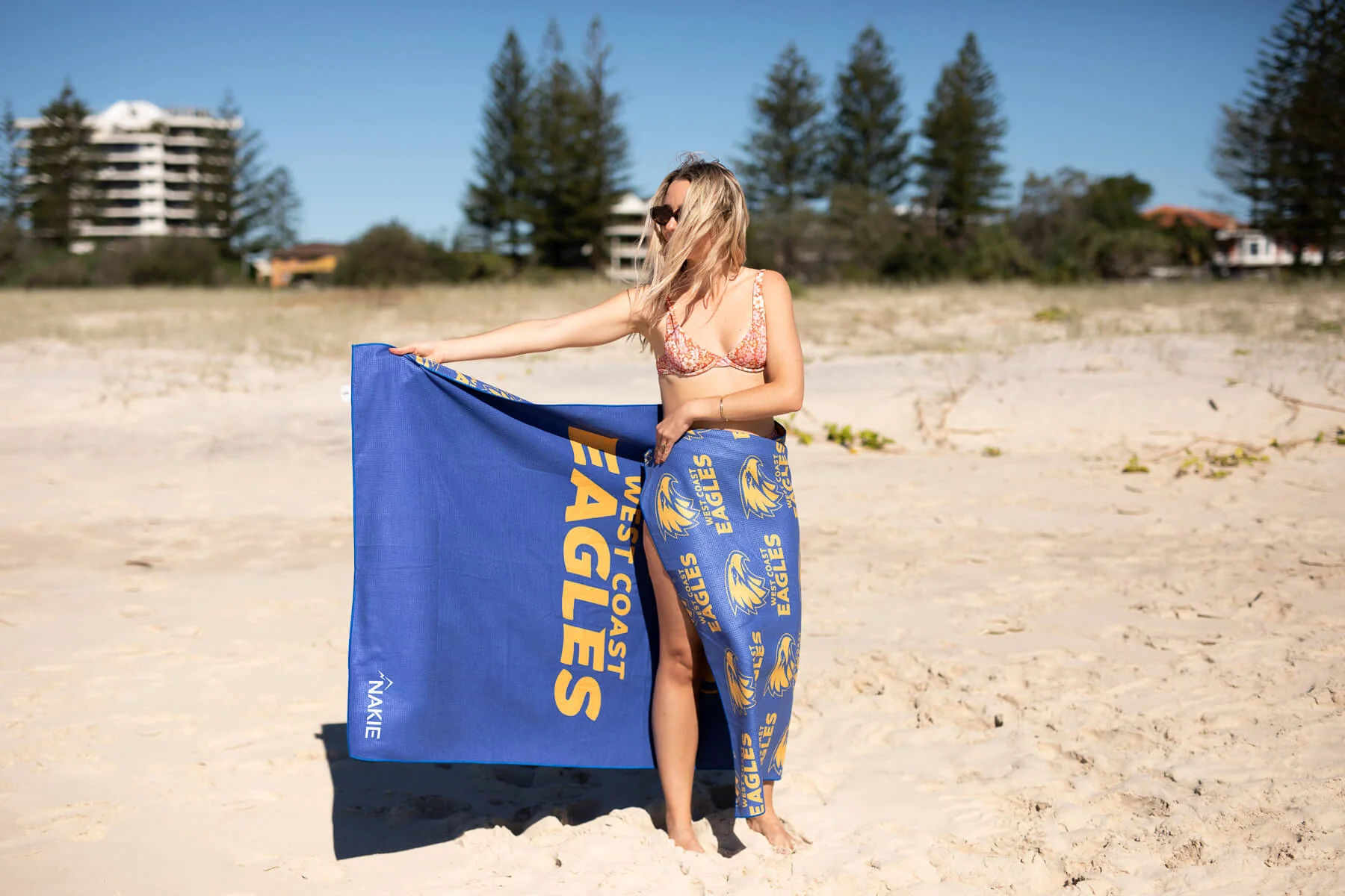 West Coast Eagles - AFL Recycled Sand Free Beach Towel - Image 5