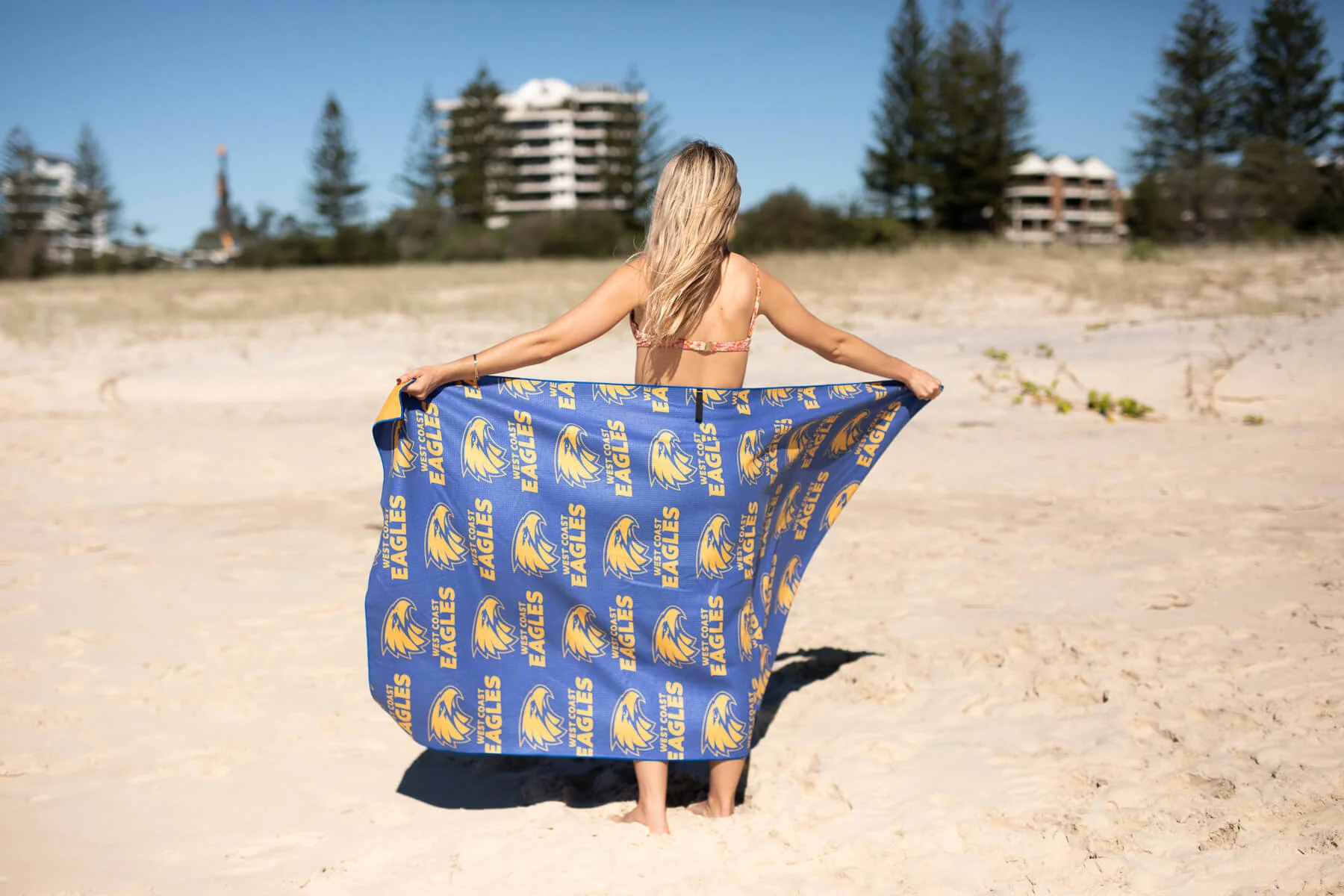 West Coast Eagles - AFL Recycled Sand Free Beach Towel - Image 6
