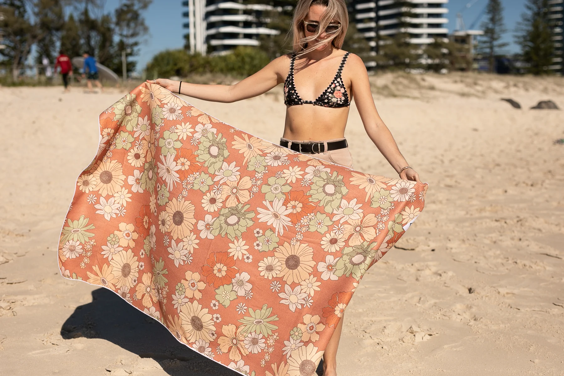 Wild Flower - Recycled Sand Free Beach Towel - Image 6
